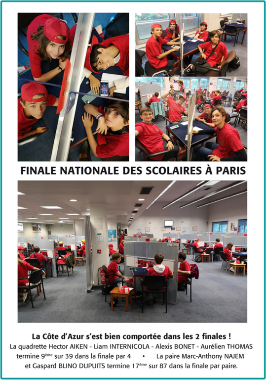 Finale nationale des scolaires à Paris