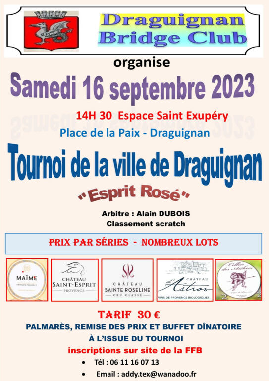 Affiche tournoi Draguignan
