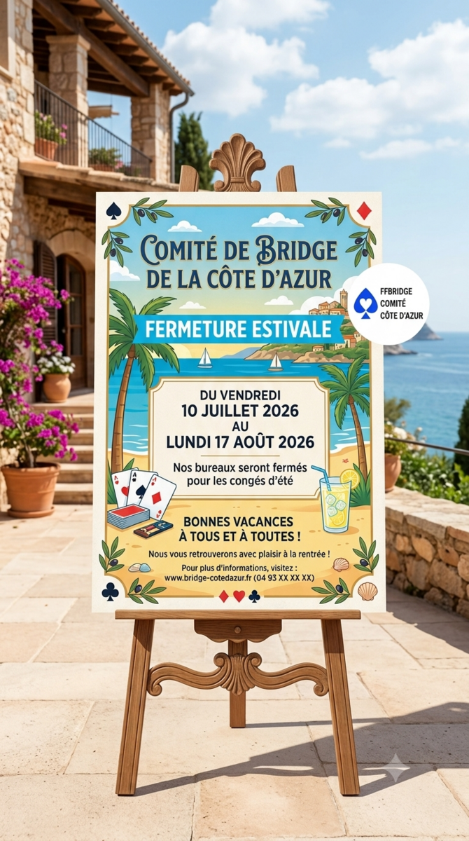 fermeture estivale