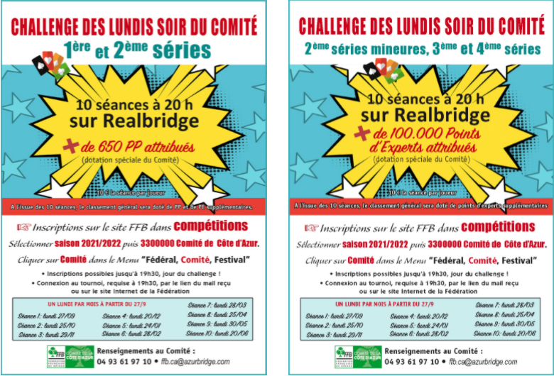 challenge du comité 1&2 série  et    3&4 série seance 3  sur realbridge (copie)