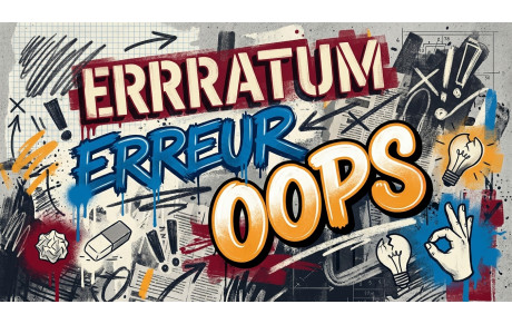 erratum Calendrier 2026